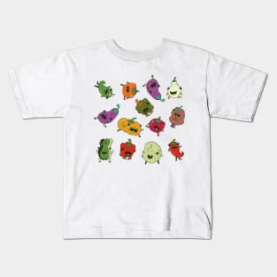 Pugs Vegetable Kids T-Shirt